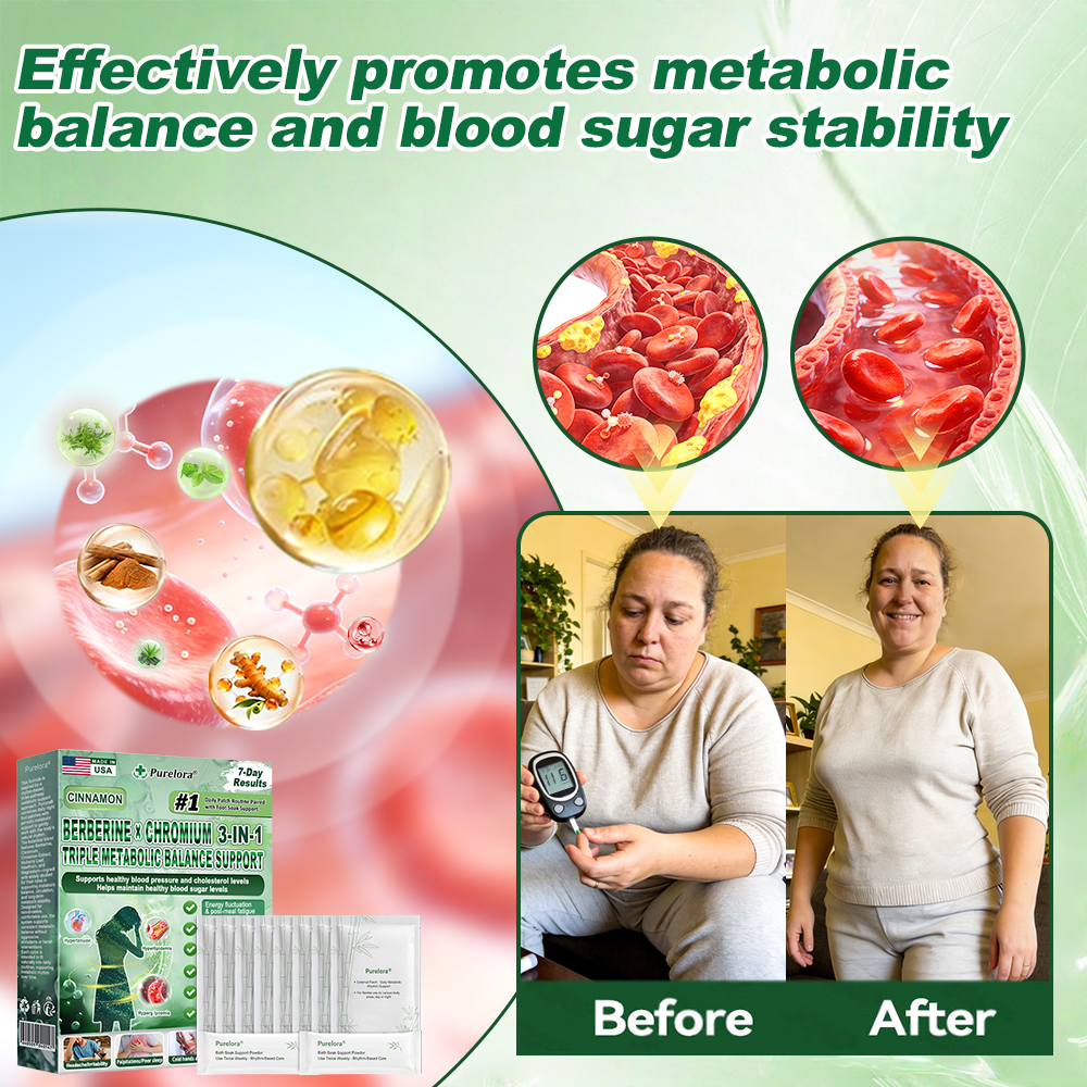 💖Online Pharmacy |Purelora® Berberine × Chromium Complete Metabolic Rhythm Kit (🌀 Daily External Patch + Weekly Metabolic Support Powder) ✅ For metabolic balance, blood sugar support, circulation & overall metabolic health