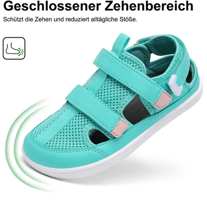 🔥 Barefoot Children's Closed Toe Breathable Summer Shoes with Scratch, Wide Toe and Zero Drop Sandals