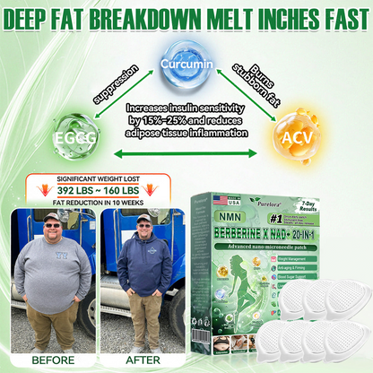 🏥Online Pharmacy | 𝐏𝐮𝐫𝐞𝐥𝐨𝐫𝐚® 𝐍𝐌𝐍 𝐁𝐄𝐑𝐁𝐄𝐑𝐈𝐍𝐄 𝐱 𝐍𝐀𝐃 𝟐𝟎-𝐢𝐧-𝟏 𝐀𝐝𝐯𝐚𝐧𝐜𝐞𝐝 𝐍𝐚𝐧𝐨 𝐌𝐢𝐜𝐫𝐨𝐧𝐞𝐞𝐝𝐥𝐞 𝐏𝐚𝐭𝐜𝐡  (Just once daily, visible changes in 7 days) ✅ Supports weight management, loose skin, diabetes care, sleep apnea, joint comfort, and more