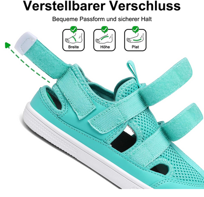 🔥 Barefoot Children's Closed Toe Breathable Summer Shoes with Scratch, Wide Toe and Zero Drop Sandals