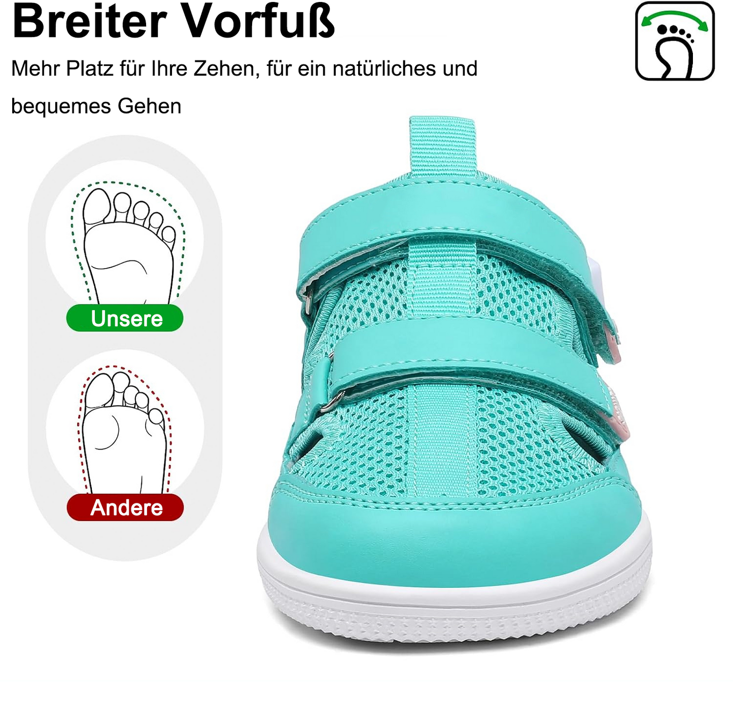 🔥 Barefoot Children's Closed Toe Breathable Summer Shoes with Scratch, Wide Toe and Zero Drop Sandals