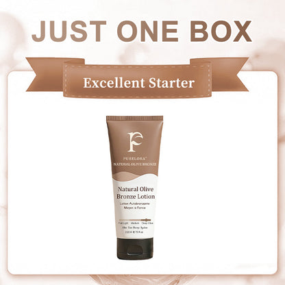 🇺🇸Purelora® Natural Olive Bronze Self Tanner Body Lotion – Gradual Sunless Glow, Even Application, No Orange Tint, Deep Hydration, Vegan & Cruelty-Free