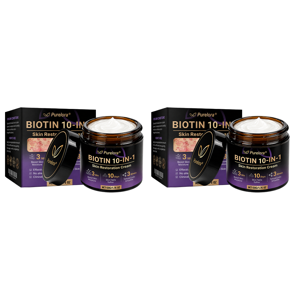 Made and Shipped from the USA 🍁 Purelora® Biotin 10-in-1 Skin Repair Cream — Last Day of Sale: 75% Off