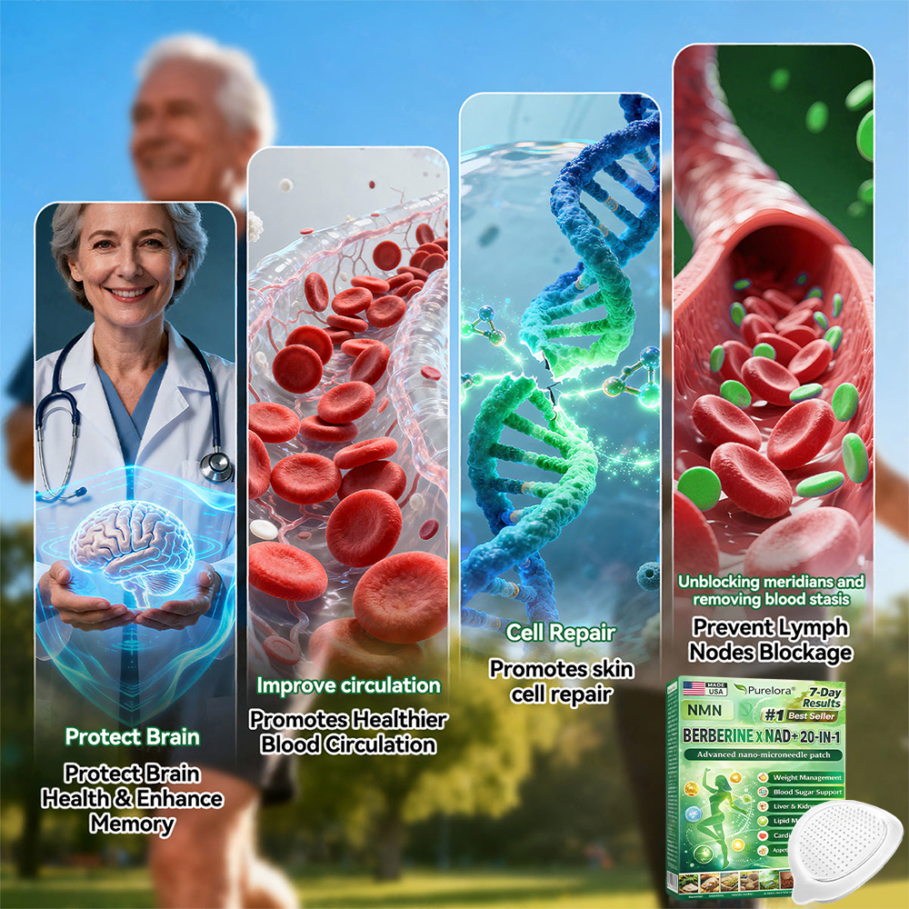 🏥Online Pharmacy | 𝐏𝐮𝐫𝐞𝐥𝐨𝐫𝐚® 𝐍𝐌𝐍 𝐁𝐄𝐑𝐁𝐄𝐑𝐈𝐍𝐄 𝐱 𝐍𝐀𝐃 𝟐𝟎-𝐢𝐧-𝟏 𝐀𝐝𝐯𝐚𝐧𝐜𝐞𝐝 𝐍𝐚𝐧𝐨 𝐌𝐢𝐜𝐫𝐨𝐧𝐞𝐞𝐝𝐥𝐞 𝐏𝐚𝐭𝐜𝐡  (Just once daily, visible changes in 7 days) ✅ Supports weight management, loose skin, diabetes care, sleep apnea, joint comfort, and more