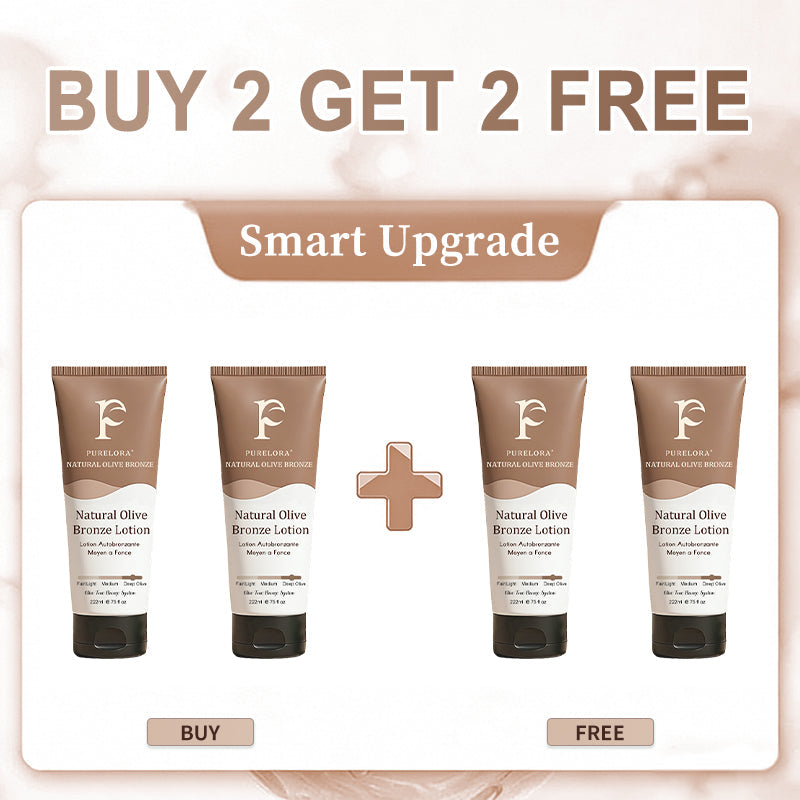 🇺🇸Purelora® Natural Olive Bronze Self Tanner Body Lotion – Gradual Sunless Glow, Even Application, No Orange Tint, Deep Hydration, Vegan & Cruelty-Free