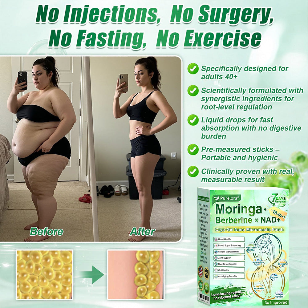 💖New Release 🎉 — Enjoy 80% OFF Today | 🇺🇸 Purelora® Moringa · Berberine × NAD+ 10-in-1 Liposomal Cryo-Gel Nano Microneedle Firming Patch ✅ Advanced Cryo-Metabolic Support: Freeze Fat, Firm Skin, & Flush Edema Instantly.