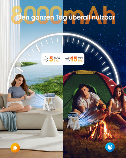 ❄️ BVJ Portable Misting Fan with 600ml Water Tank | Up to 30H Battery Life • USB Rechargeable • Quiet & Compact | Perfect for Home, Office, Camping & Travel