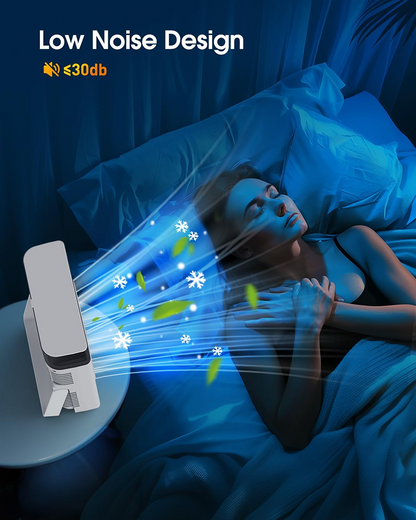 ❄️ BVJ tragbarer Sprühventilator❄️ | Bis zu 30 Std. Akkulaufzeit • 600-ml-Wassertank • USB-Aufladung • Leiser Betrieb | Ideal für Zuhause, Büro, Camping & Reisen