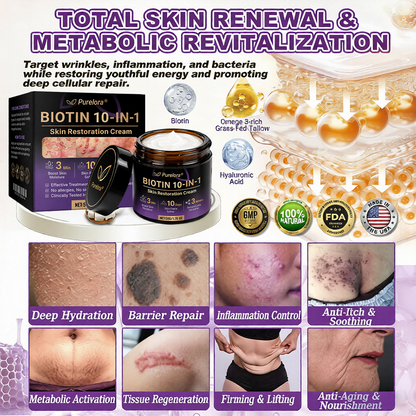 Made and Shipped from the USA 🍁 Purelora® Biotin 10-in-1 Skin Repair Cream — Last Day of Sale: 75% Off