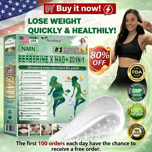 🔥Online Pharmacy🏥 | 𝐏𝐮𝐫𝐞𝐥𝐨𝐫𝐚® 𝐍𝐌𝐍 𝐁𝐄𝐑𝐁𝐄𝐑𝐈𝐍𝐄 𝐱 𝐍𝐀𝐃 𝟐𝟎-𝐢𝐧-𝟏 𝐀𝐝𝐯𝐚𝐧𝐜𝐞𝐝 𝐍𝐚𝐧𝐨 𝐌𝐢𝐜𝐫𝐨𝐧𝐞𝐞𝐝𝐥𝐞 𝐏𝐚𝐭𝐜𝐡  (Just once daily, visible changes in 7 days) ✅ Supports weight management, loose skin, diabetes care, sleep apnea, joint comfort, and more