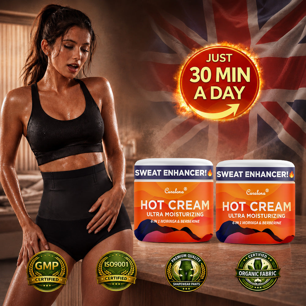 Curalona® 🔥 Moringa & Berberine 6-In-1 Hot Cream – Sweat Enhancer & Body Sculpting Cream