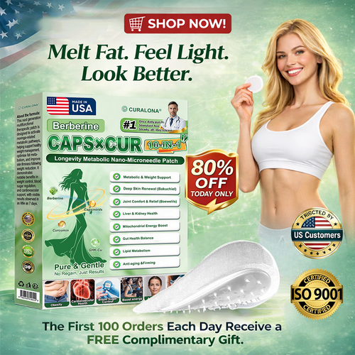 🔥 New Arrival | Curalona® Upgraded 10-in-1 Microneedle Patch – Berberine & NAD+ for Metabolic Support, Bakuchiol for Skin Renewal, Boswellia for Joint Comfort – Day & Night Transdermal Patch – 7 Patches – Visible Results in 7 Days