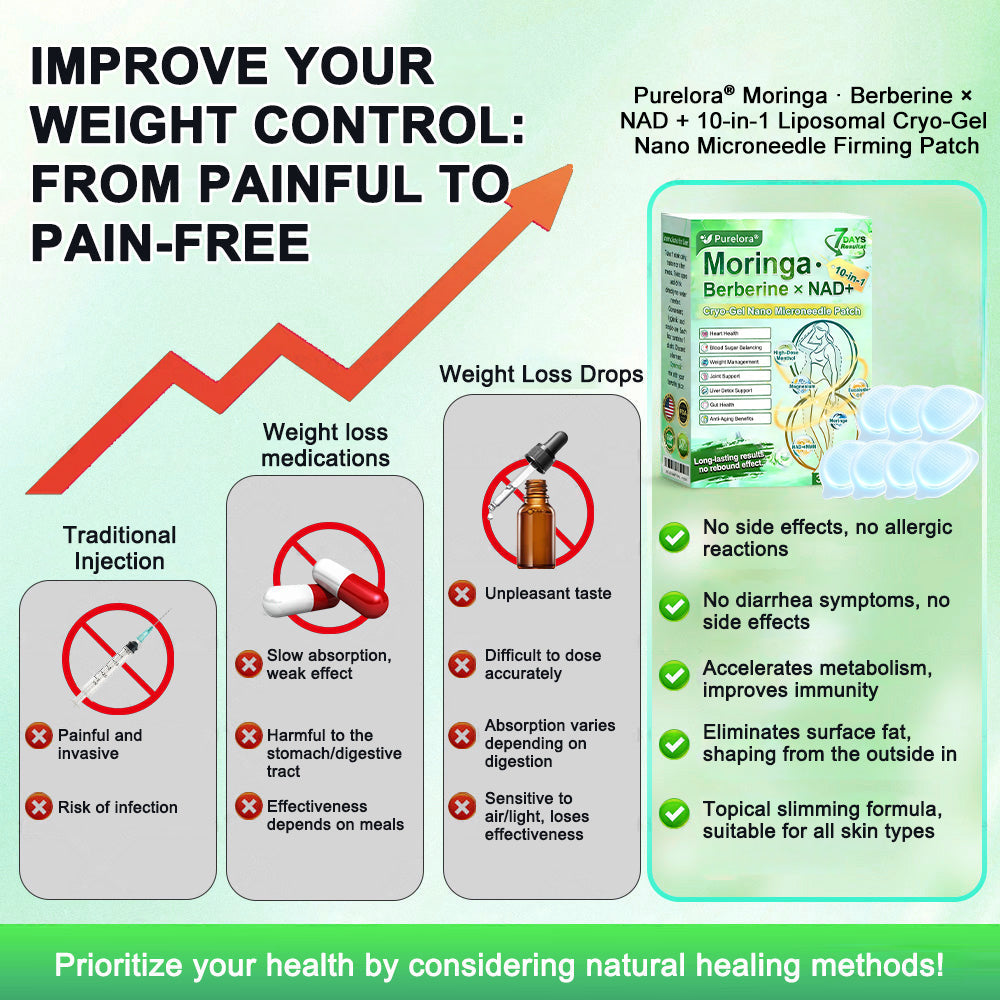 💖New Release 🎉 — Enjoy 80% OFF Today | 🇺🇸 Purelora® Moringa · Berberine × NAD+ 10-in-1 Liposomal Cryo-Gel Nano Microneedle Firming Patch ✅ Advanced Cryo-Metabolic Support: Freeze Fat, Firm Skin, & Flush Edema Instantly.