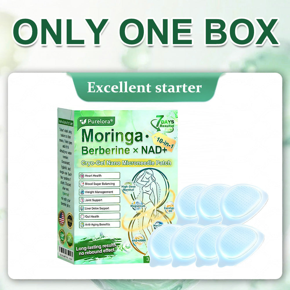 💖New Release 🎉 — Enjoy 80% OFF Today | 🇺🇸 Purelora® Moringa · Berberine × NAD+ 10-in-1 Liposomal Cryo-Gel Nano Microneedle Firming Patch ✅ Advanced Cryo-Metabolic Support: Freeze Fat, Firm Skin, & Flush Edema Instantly.