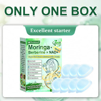 💖New Release 🎉 — Enjoy 80% OFF Today | 🇺🇸 Purelora® Moringa · Berberine × NAD+ 10-in-1 Liposomal Cryo-Gel Nano Microneedle Firming Patch ✅ Advanced Cryo-Metabolic Support: Freeze Fat, Firm Skin, & Flush Edema Instantly.