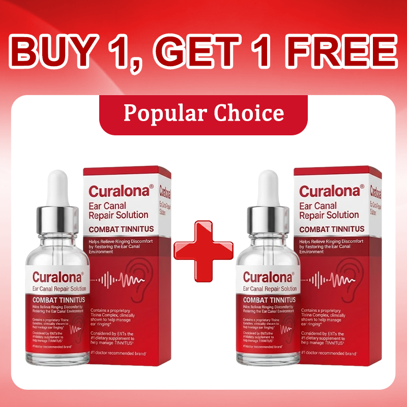 🏥FDA Certified | Curalona® Ear Canal Repair Solution to Combat Tinnitus  Helps Relieve Ringing Discomfort by Restoring the Ear Canal Environment  One Bottle · 7 Days · Designed to Deliver Noticeable Results Within 7 Days