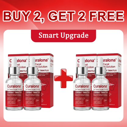 🏥FDA Certified | Curalona® Ear Canal Repair Solution to Combat Tinnitus  Helps Relieve Ringing Discomfort by Restoring the Ear Canal Environment  One Bottle · 7 Days · Designed to Deliver Noticeable Results Within 7 Days