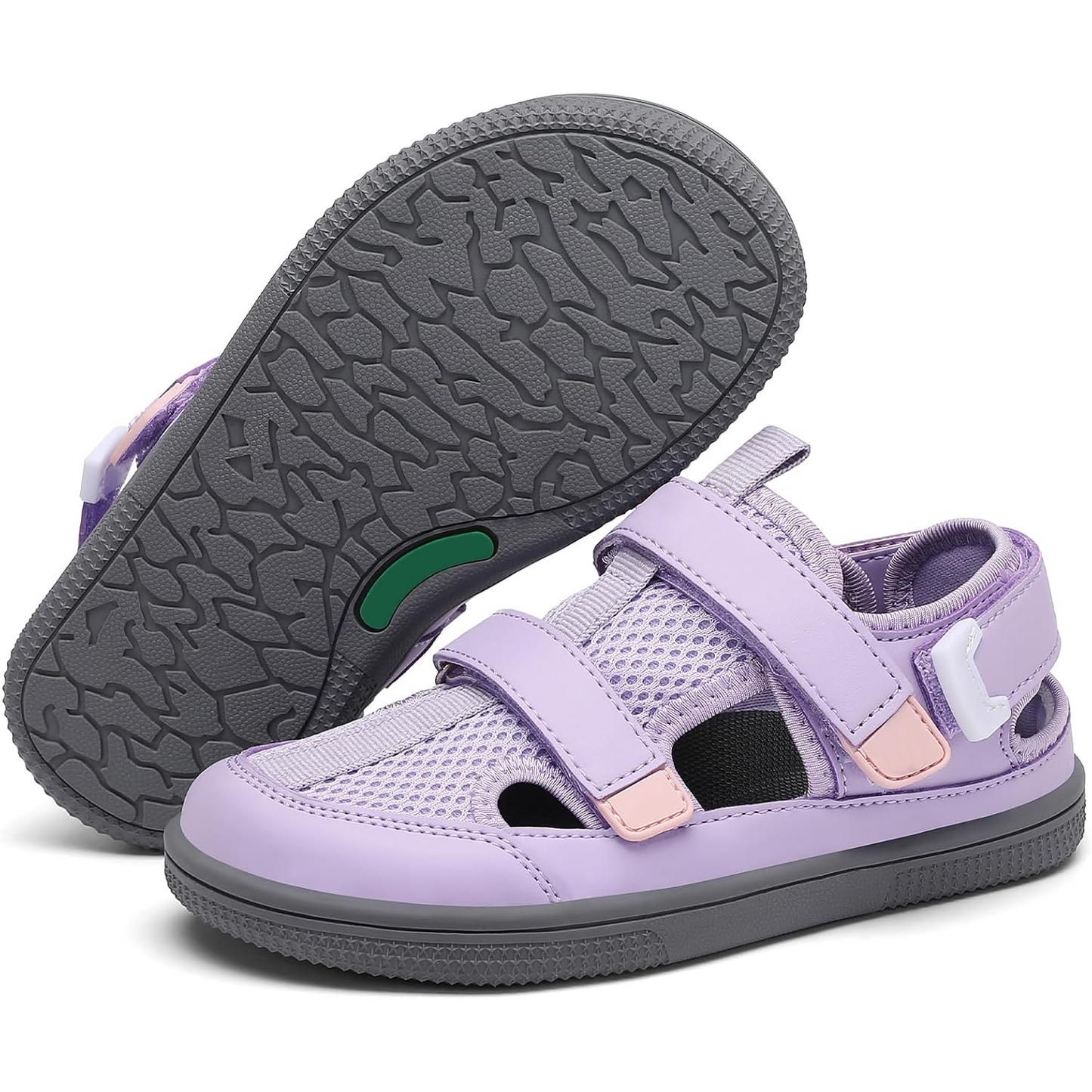 🔥 Barefoot Children's Closed Toe Breathable Summer Shoes with Scratch, Wide Toe and Zero Drop Sandals