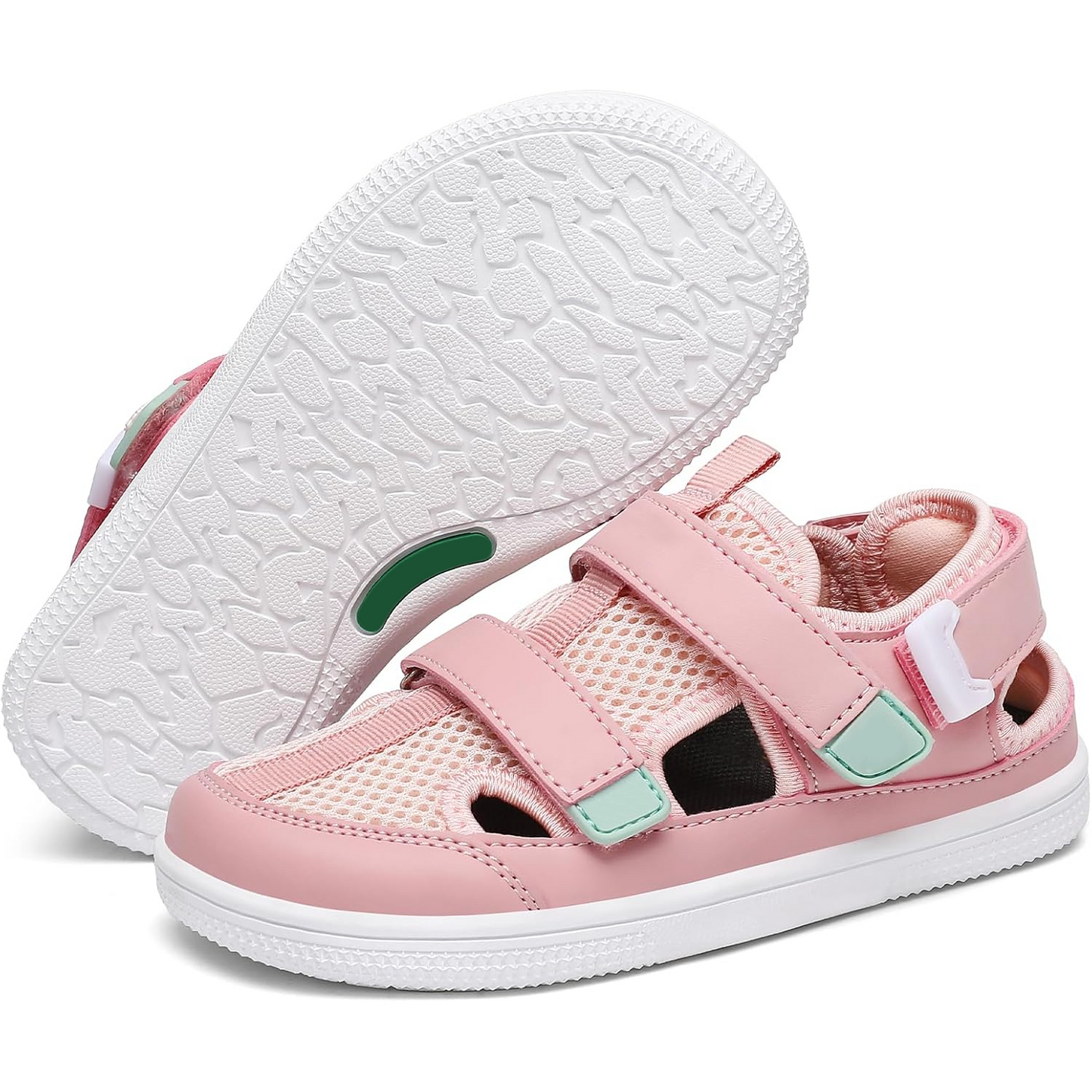 🔥 Barefoot Children's Closed Toe Breathable Summer Shoes with Scratch, Wide Toe and Zero Drop Sandals