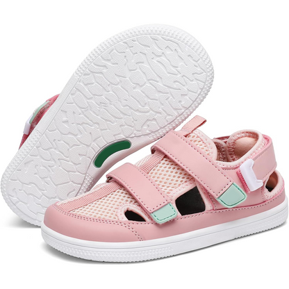 🔥 Barefoot Children's Closed Toe Breathable Summer Shoes with Scratch, Wide Toe and Zero Drop Sandals