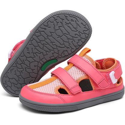 🔥 Barefoot Children's Closed Toe Breathable Summer Shoes with Scratch, Wide Toe and Zero Drop Sandals