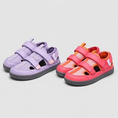 🔥 Barefoot Children's Closed Toe Breathable Summer Shoes with Scratch, Wide Toe and Zero Drop Sandals