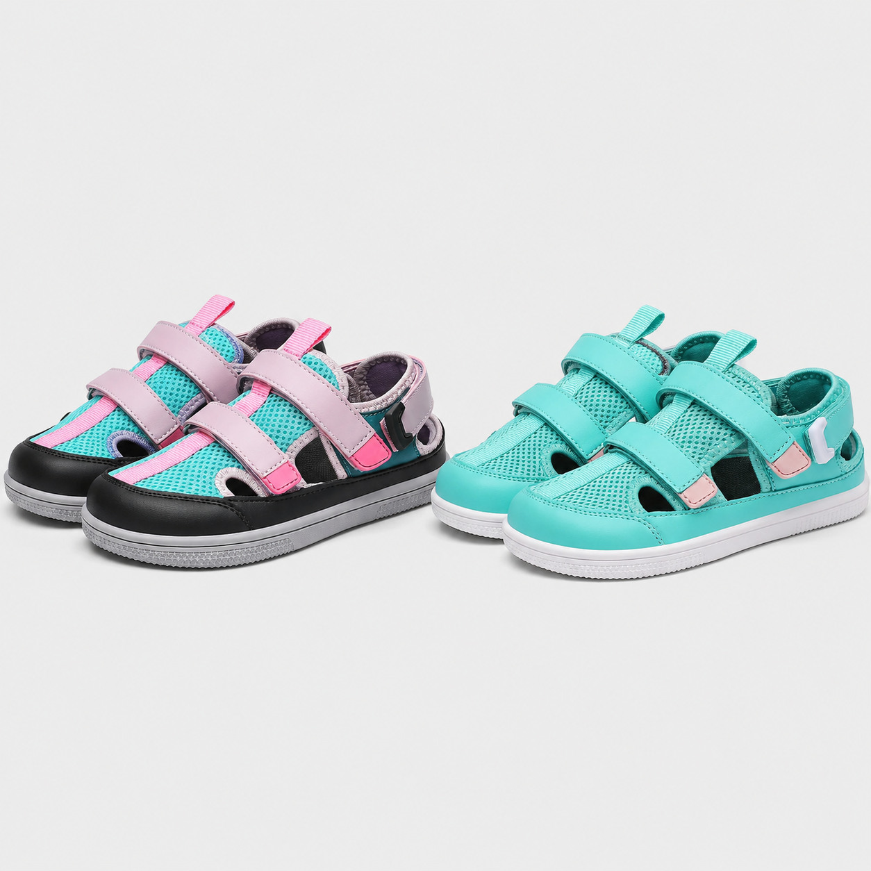 🔥 Barefoot Children's Closed Toe Breathable Summer Shoes with Scratch, Wide Toe and Zero Drop Sandals